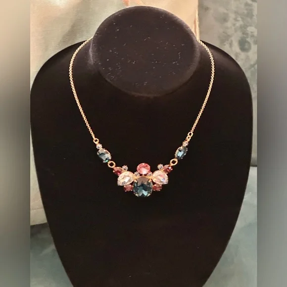 Rodrigo Otazu Elegant Gold and Multicolor Gemstone Necklace - Picture 2 of 4